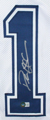 Deion Sanders Autographed White Pro Style Jersey- Beckett W Auth *1