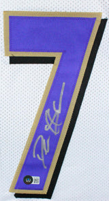 Deion Sanders Autographed White Pro Style Jersey - Beckett W Hologram *Silver