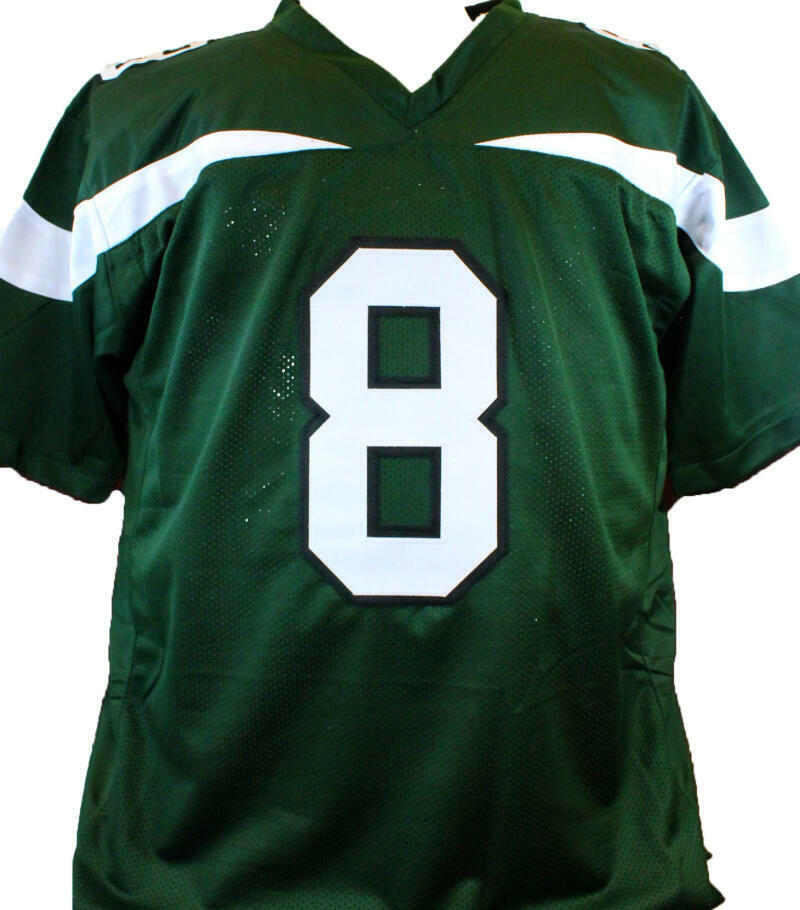 Elijah Moore Autographed Green Pro Style Jersey - Beckett W Hologram *Black