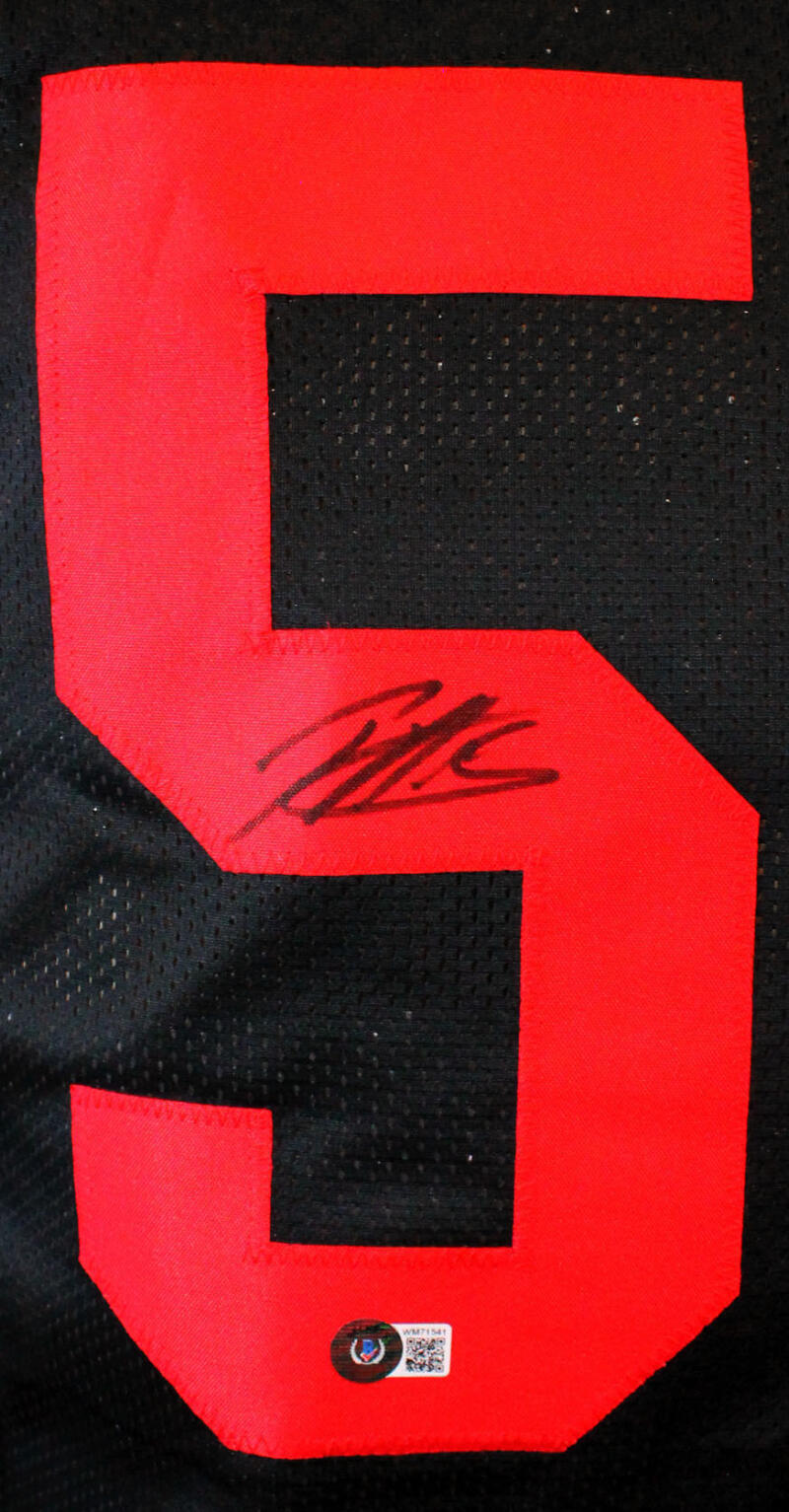 Patrick Willis Autographed Black Pro Style Jersey- Beckett W Hologram *Black