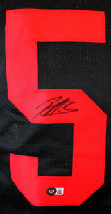 Patrick Willis Autographed Black Pro Style Jersey- Beckett W Hologram *Black