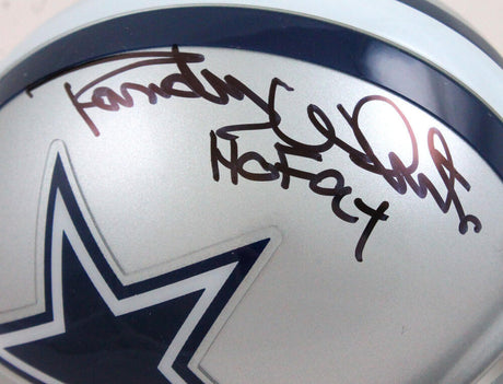 Randy White Autographed Dallas Cowboys Mini Helmet w/ HOF - Beckett W Hologram