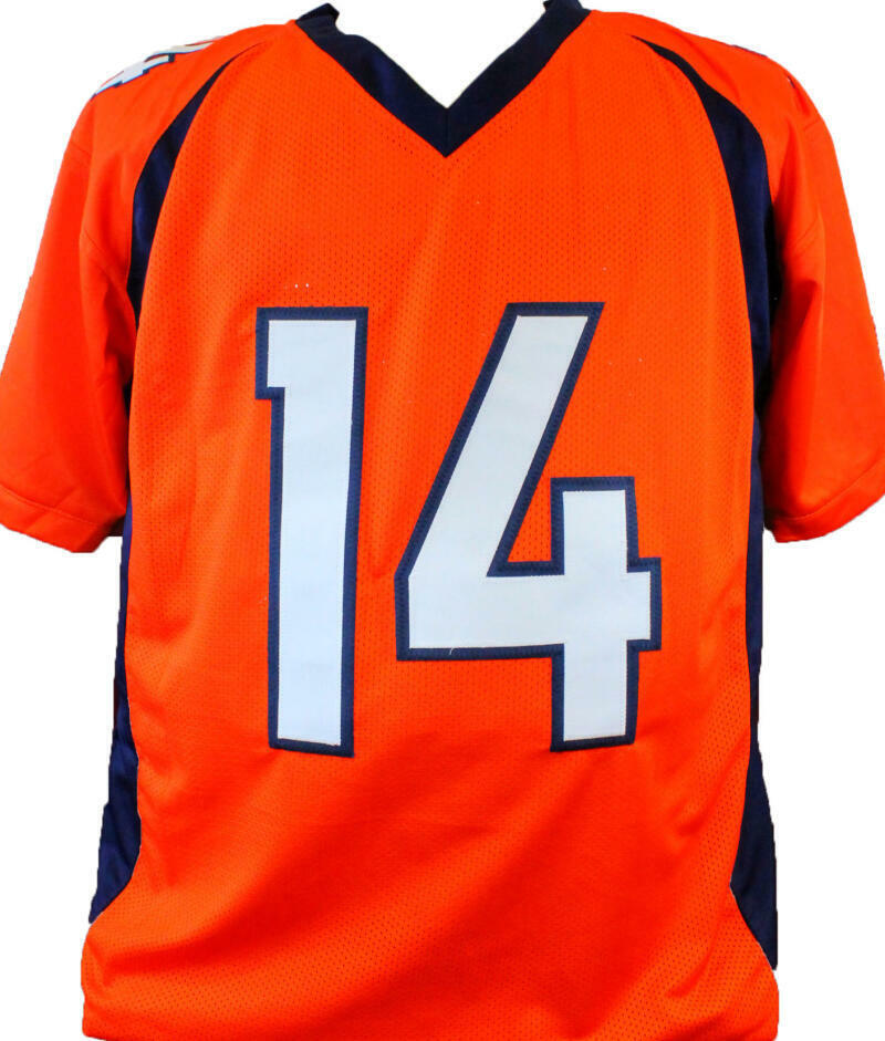 Courtland Sutton Autographed Orange Pro Style Jersey- Beckett W Hologram *4