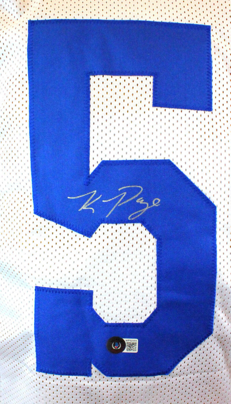 Kwity Paye Autographed White Pro Style Jersey- Beckett W Hologram *Silver