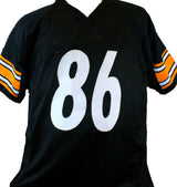 Hines Ward Autographed Black Pro Style Jersey- Beckett W Hologram *Black *8