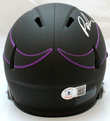 Patrick Jones Autographed Vikings Eclipse Speed Mini Helmet- Beckett W *Holo