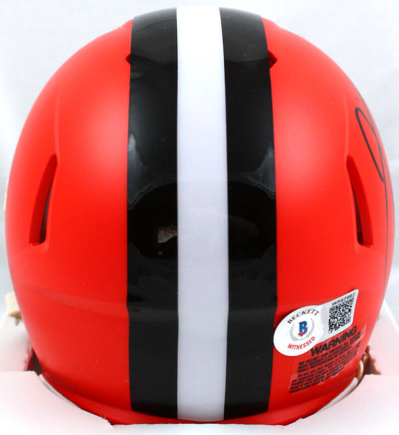 Jeremiah Owusu-Koramoah Signed Cleveland Browns Speed Mini- Beckett W Hologram