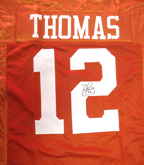 Texas Longhorns Earl Thomas Autographed Orange Jersey MCS Holo Stock #28213