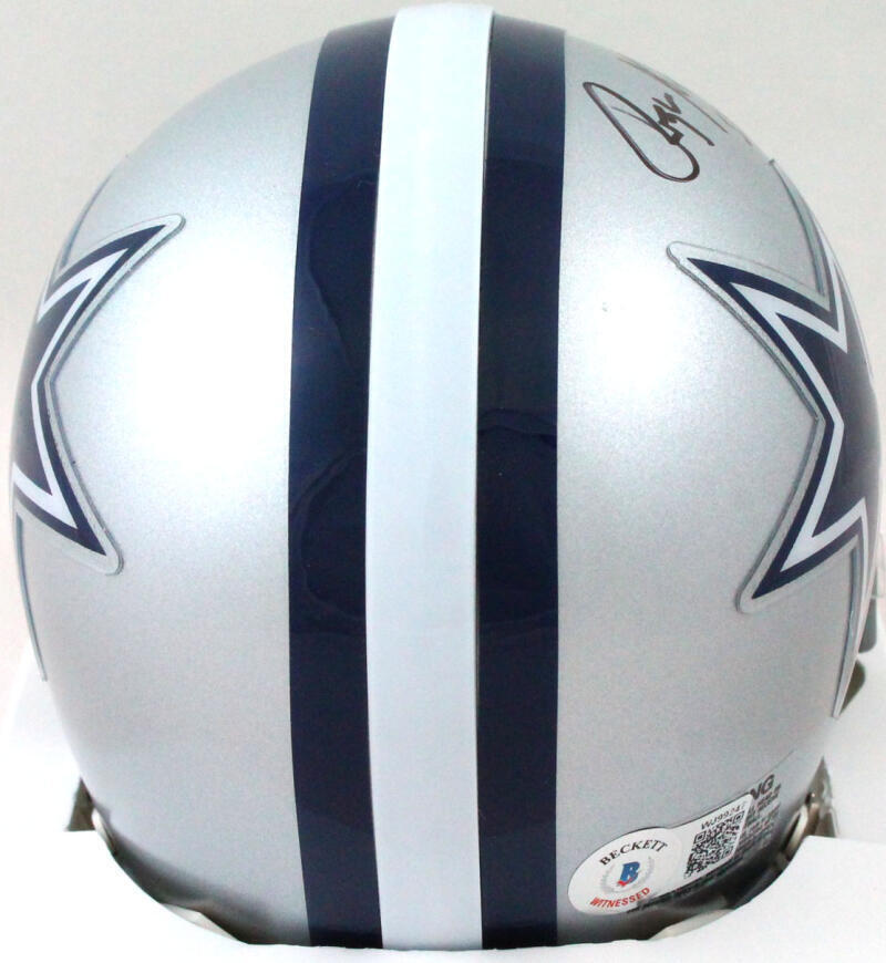 Roger Staubach Autographed Dallas Cowboys Mini Helmet w/SB MVP-Beckett W Holo
