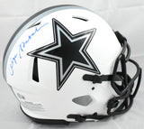 Roger Staubach Signed Cowboys Lunar Speed F/S Authentic Helmet-Beckett W Holo