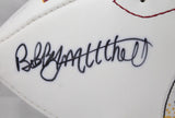 Bobby Mitchell Autographed Washington Redskins Logo Football W/ HOF- JSA W Auth