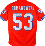 Bill Romanowski Autographed Pro Style Orange Jersey-Beckett Hologram *Black