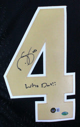 Darren Sproles Signed Autographed Black Pro Style Jersey w/Who Dat-Beckett Holo