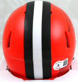 Jarvis Landry Signed Cleveland Browns Speed Mini Helmet-Beckett W Hologram *Blk