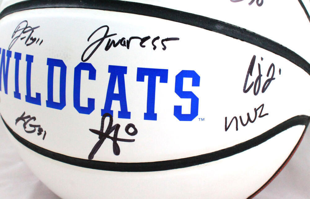 Kentucky '21-'22 Men's Basketball Signed Rawlings White Basketball-BeckettW Holo
