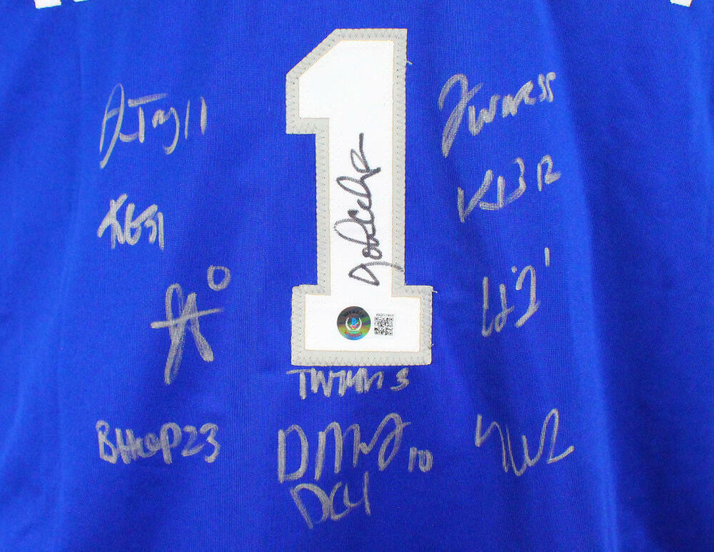 Kentucky '21-'22 Men's Basketball Team Blue College Style Jersey-Beckett W Holo