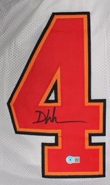 Devin White Autographed White Pro Style Jersey-Beckett W Hologram *Black