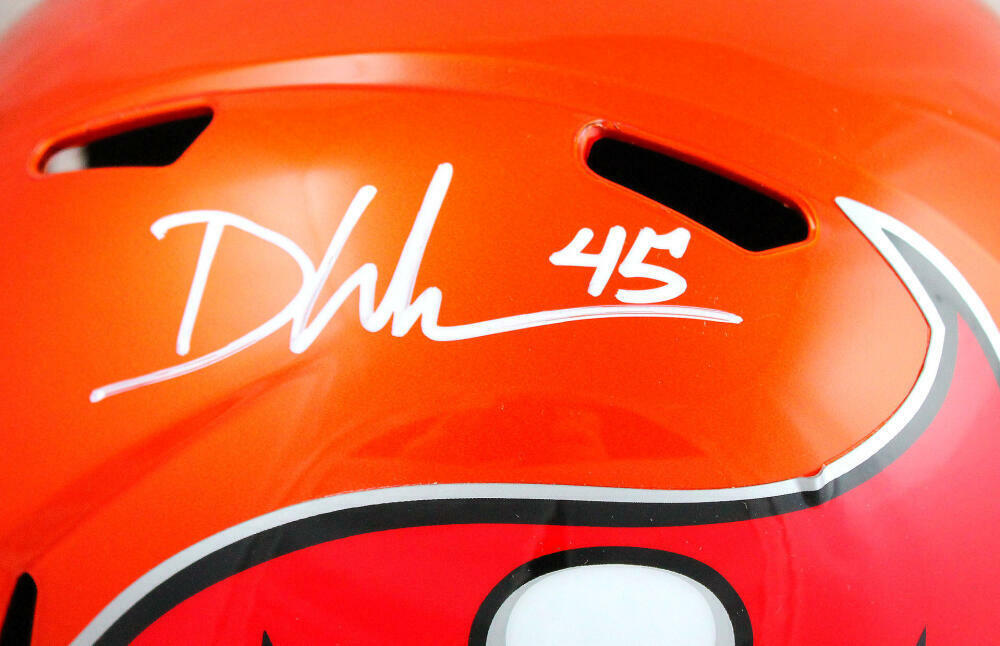Devin White Signed Tampa Bay Bucs F/S Flash Speed Helmet-Beckett W Hologram