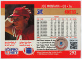 1990 Pro Set #293 Joe Montana SF 49ers Autograph Beckett Witness