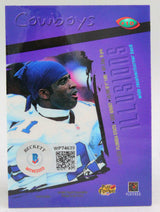 1996 Playoff Illusions #10 Deion Sanders Dallas Cowboys Autograph Beckett Witness