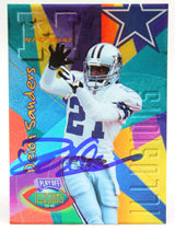 1996 Playoff Illusions #10 Deion Sanders Dallas Cowboys Autograph Beckett Witness
