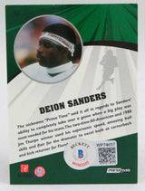 2009 Press Pass #53 Deion Sanders Florida State Autograph Beckett Witness