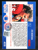 1990 Pro Set Pro Bowl #408 Joe Montana 49ers Autograph Beckett Witness