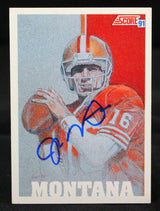 1991 Score #620 Joe Montana San Francisco 49ers Autograph Beckett Witness