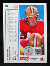 1991 Upper Deck #54 Joe Montana San Francisco 49ers Auto Beckett Witness