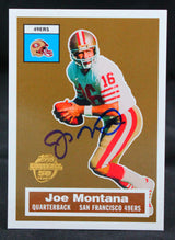 2005 Topps 50th Anniversary #2 Joe Montana 49ers Auto Beckett Witness