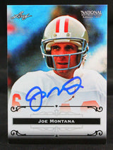 2012 Leaf National #JM1 Joe Montana San Francisco 49ers Auto Beckett Witness