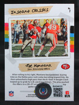 2018 Panini Classics #7 Joe Montana SF 49ers Auto Beckett Witness