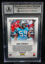 2012 Panini Prizm #279A Luke Kuechly Carolina Panthers BGS Autograph 10