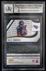 2019 Panini Prizm #344 AJ Brown Tennessee Titans BGS Autograph 10