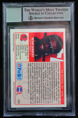 1989 Pro Set #486 Deion Sanders Atlanta Falcons BGS Autograph 10
