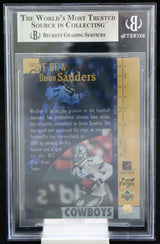 1997 UD3 #36 Deion Sanders Dallas Cowboys BGS Autograph 10