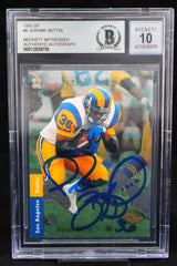 1993 SP #6 Jerome Bettis Los Angeles Rams BGS Autograph 10