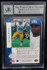 1993 SP #6 Jerome Bettis Los Angeles Rams BGS Autograph 10