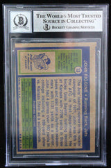 1972 Topps #13 John Riggins New York Jets BGS Autograph 10