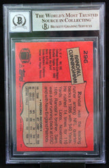 1987 Topps #296 Randall Cunningham Philadelphia Eagles BGS Autograph 10
