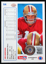 1991 Upper Deck #54 Joe Montana 49ers Autograph Beckett Witness