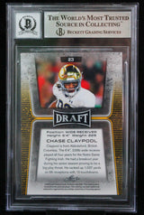 2020 Leaf Draft #23 Chase Claypool Notre Dame Fighting Irish BGS Autograph 10