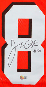 Jeremiah Owusu-Koramoah Autographed Orange Pro Style Jersey-BA W Hologram *8