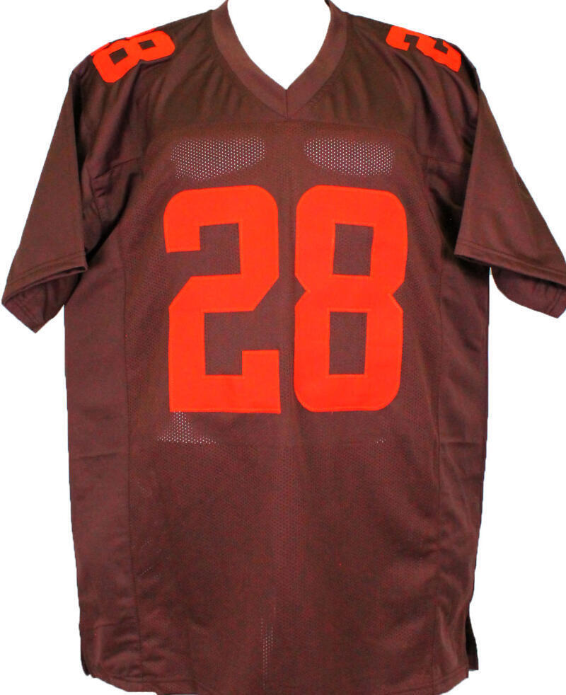 Jeremiah Owusu-Koramoah Autographed Brown Pro Style Jersey- Beckett W Hologram