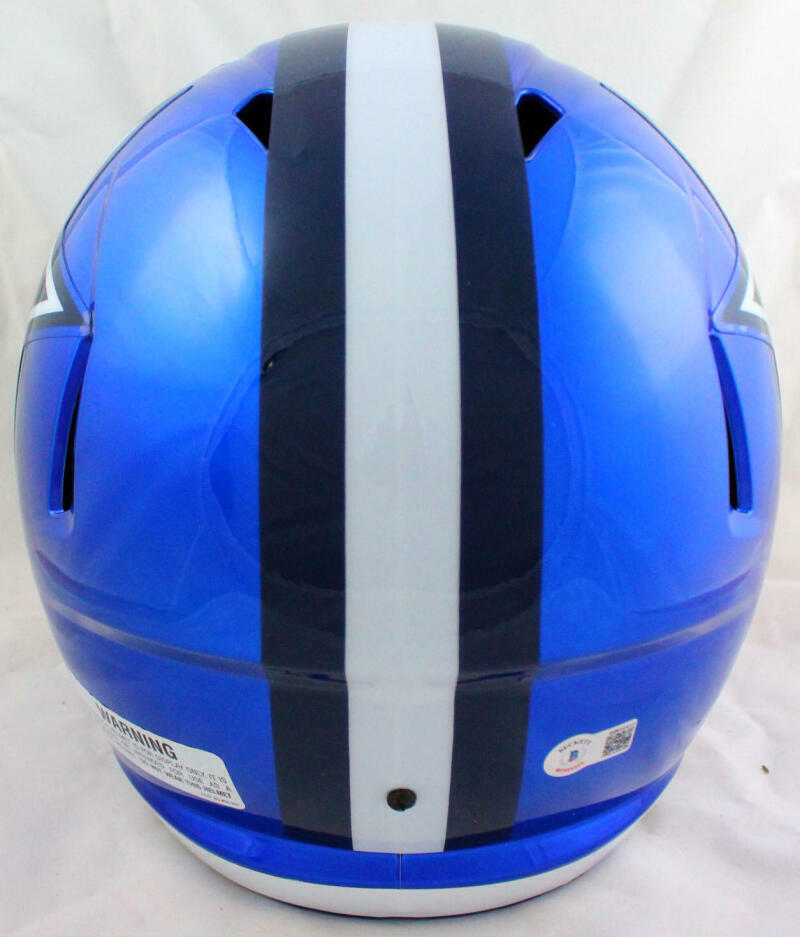 Roger Staubach Autographed Dallas Cowboys F/S Flash Speed Helmet-Beckett W Holo