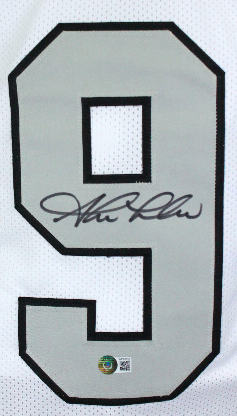 Shane Lechler Autographed White Pro Style Jersey- Beckett W Hologram *Black