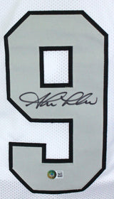 Shane Lechler Autographed White Pro Style Jersey- Beckett W Hologram *Black
