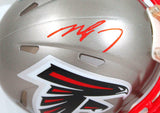 Michael Vick Autographed Falcons Flash Speed Mini Helmet- JSA W Auth *Red