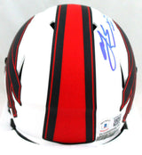 AJ Epenesa Autographed Buffalo Bills Lunar Speed Mini Helmet-Beckett W Hologram