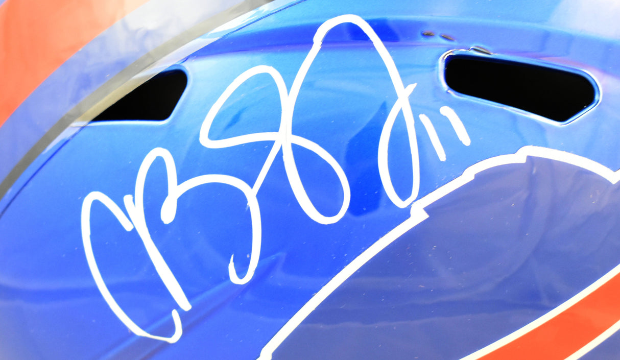 Cole Beasley Autographed Buffalo Bills F/S Flash Speed Helmet - Beckett W Holo